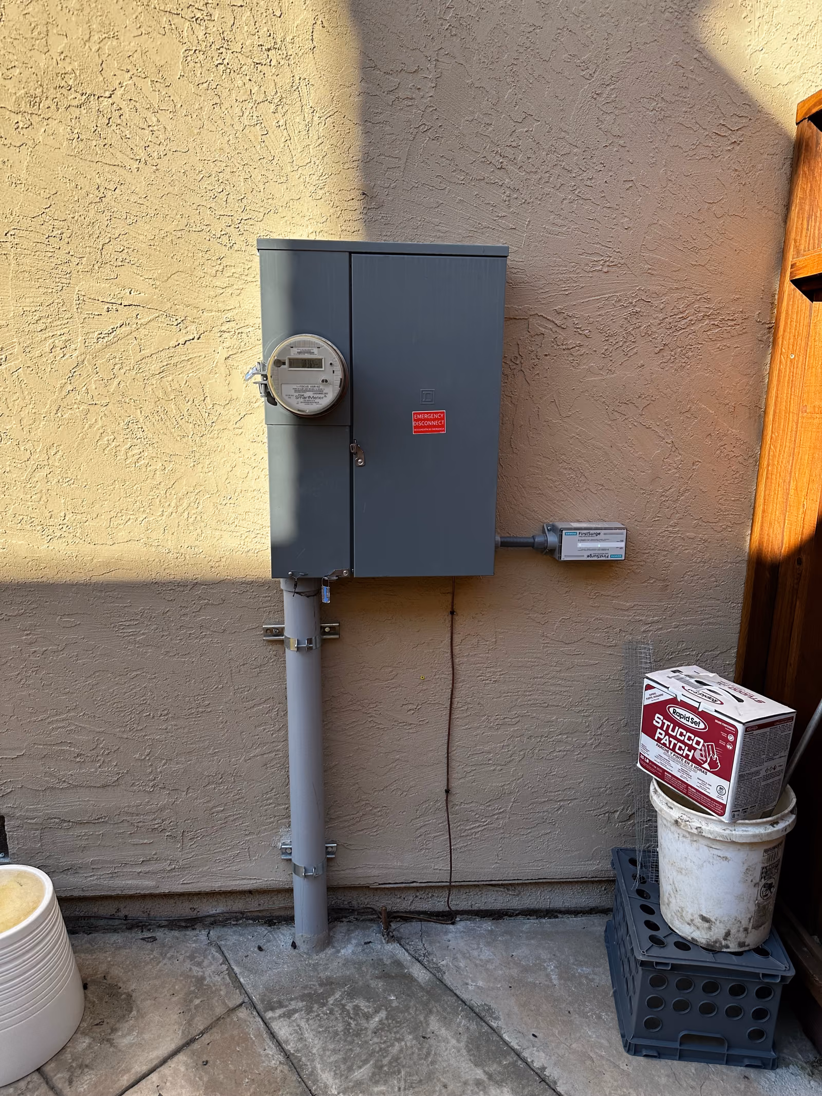 Exterior panel and meter
