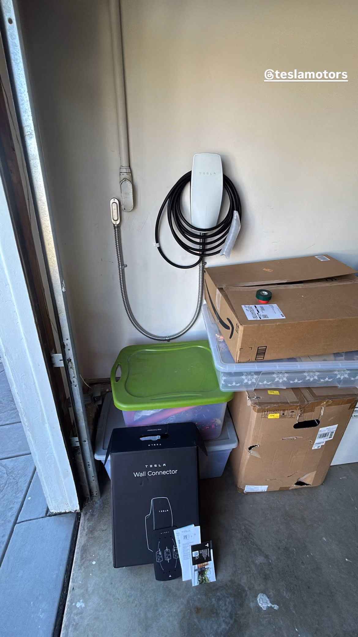 Tesla EV charger installation